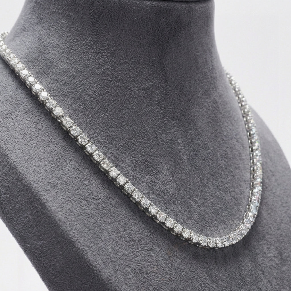 3mm Diamond Tennis Necklace