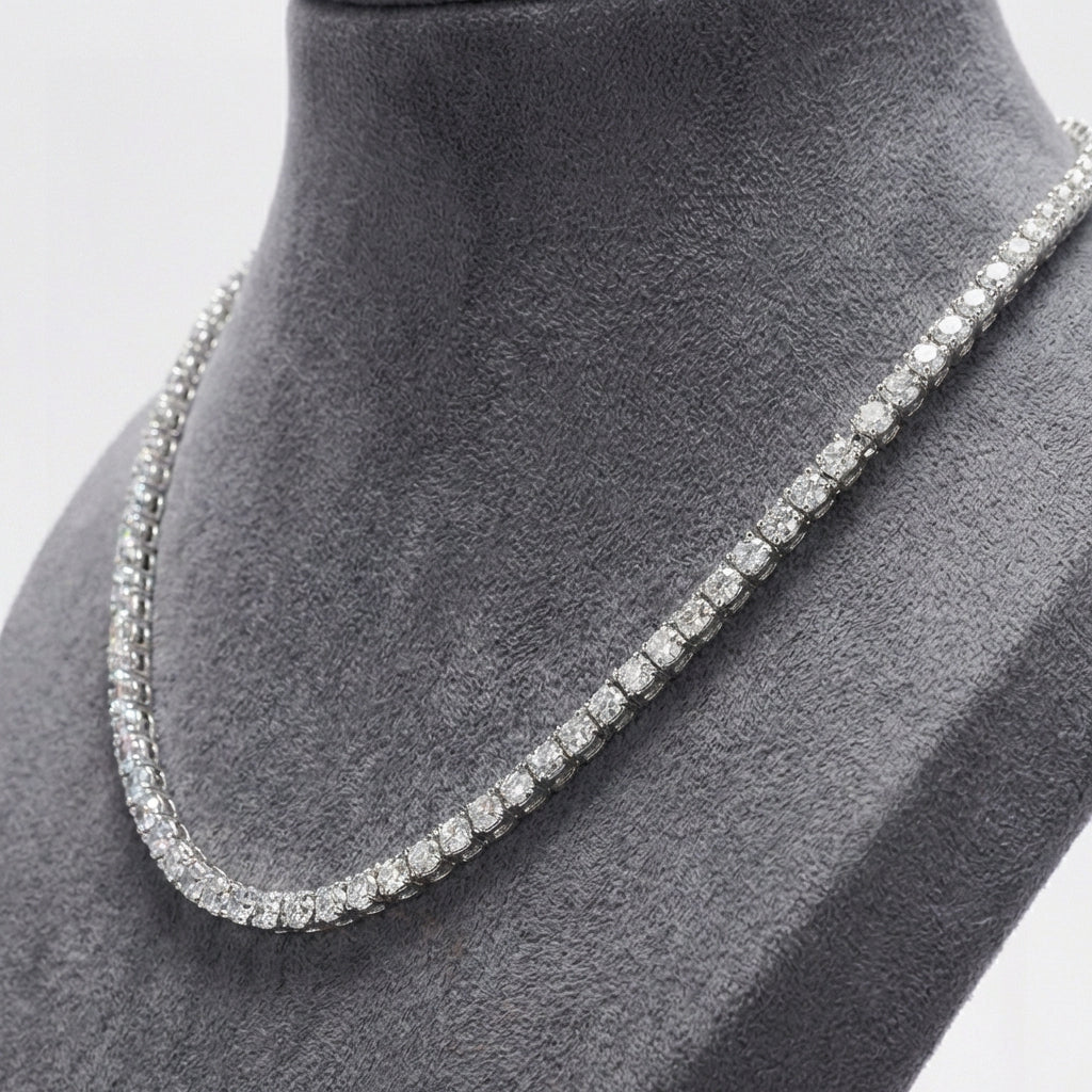 3mm Diamond Tennis Necklace