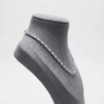 Blue Dalmatian Tennis Necklace