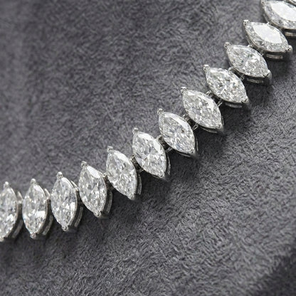 Double Edged Marquise Necklace