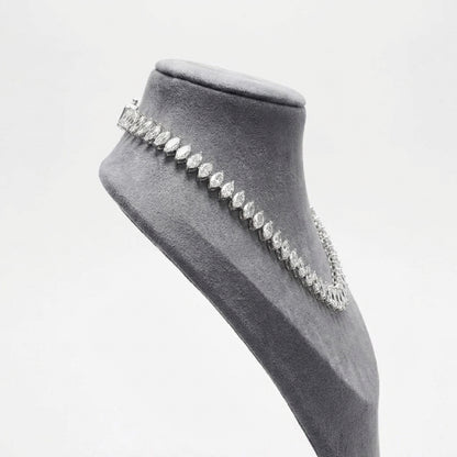 Double Edged Marquise Necklace