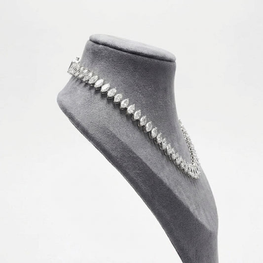 Double Edged Marquise Necklace