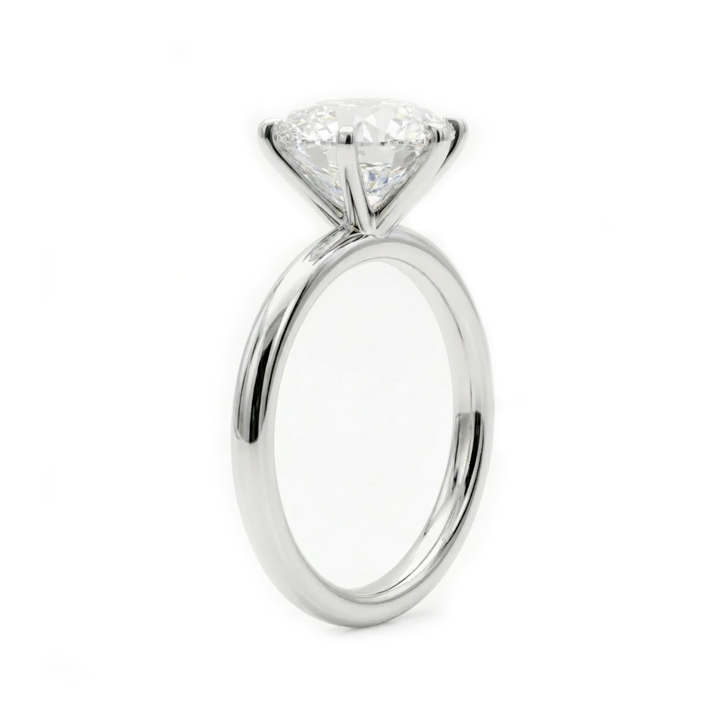 6 Prong Round Solitaire