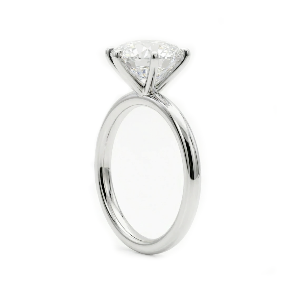 6 Prong Round Solitaire