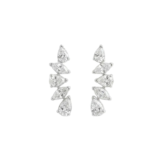 Solstice Earrings - WG, Plain
