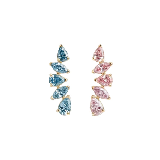 Solstice Earrings - YG, 2 Face