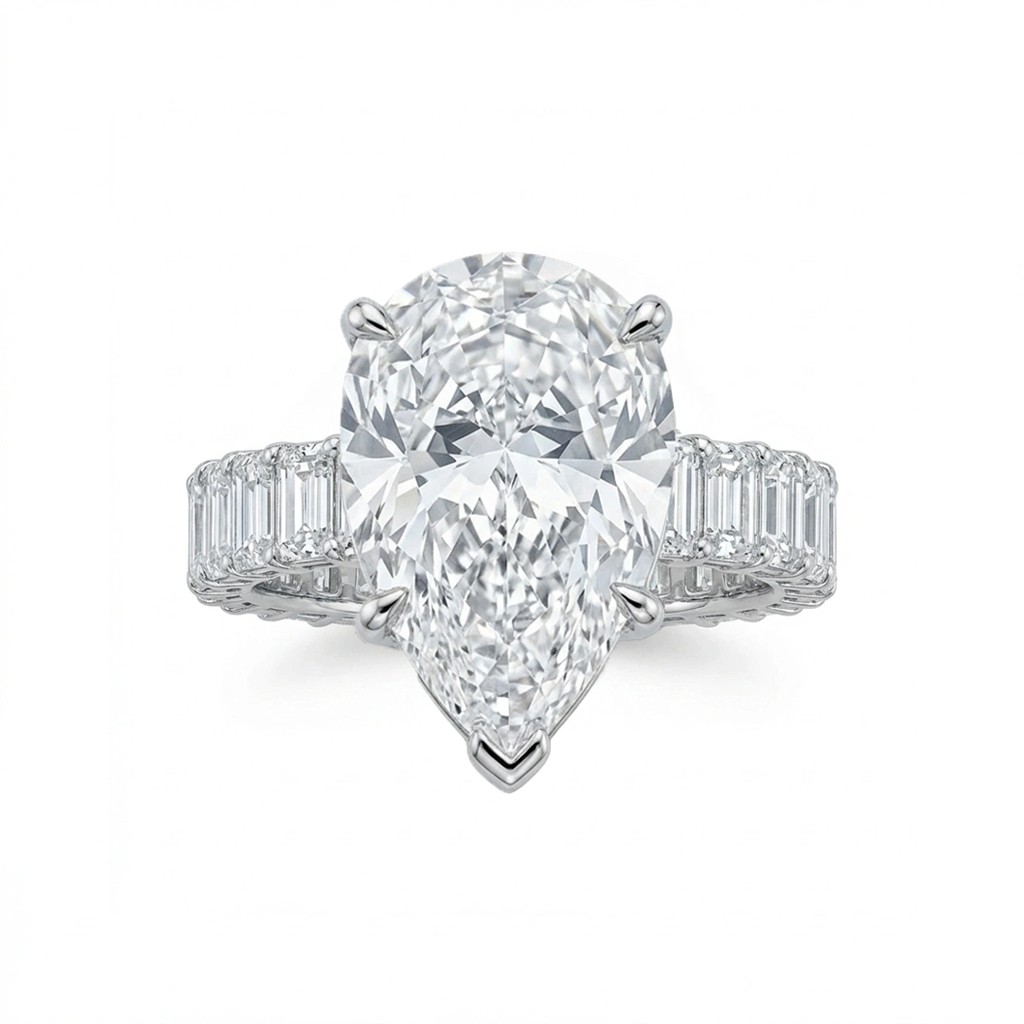 7CT Pear - Full Baguette Band